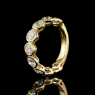 3ctw Round Bezel Diamond 3/4 Eternity Band