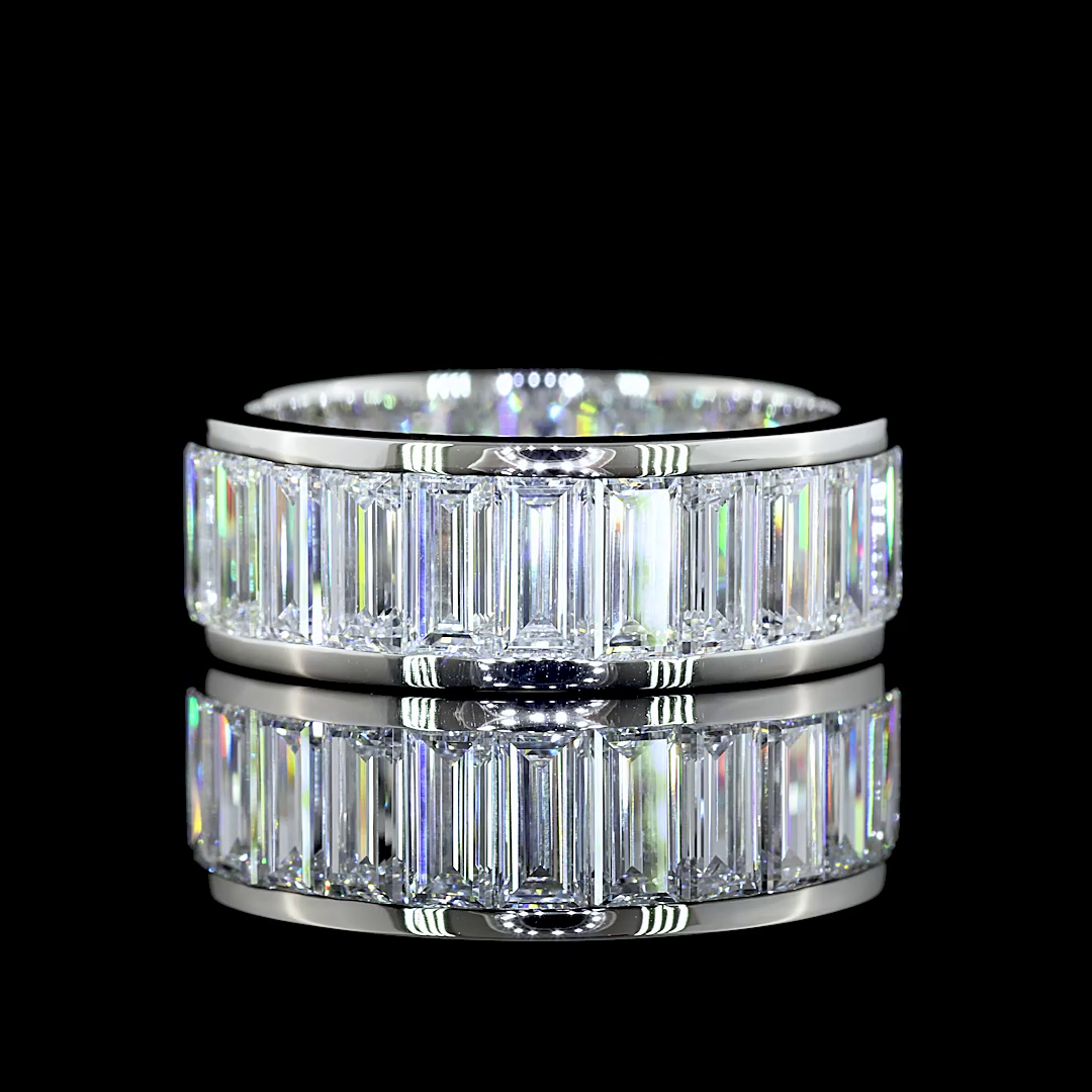 6-1/2ctw Baguette Channel Diamond Eternity Band