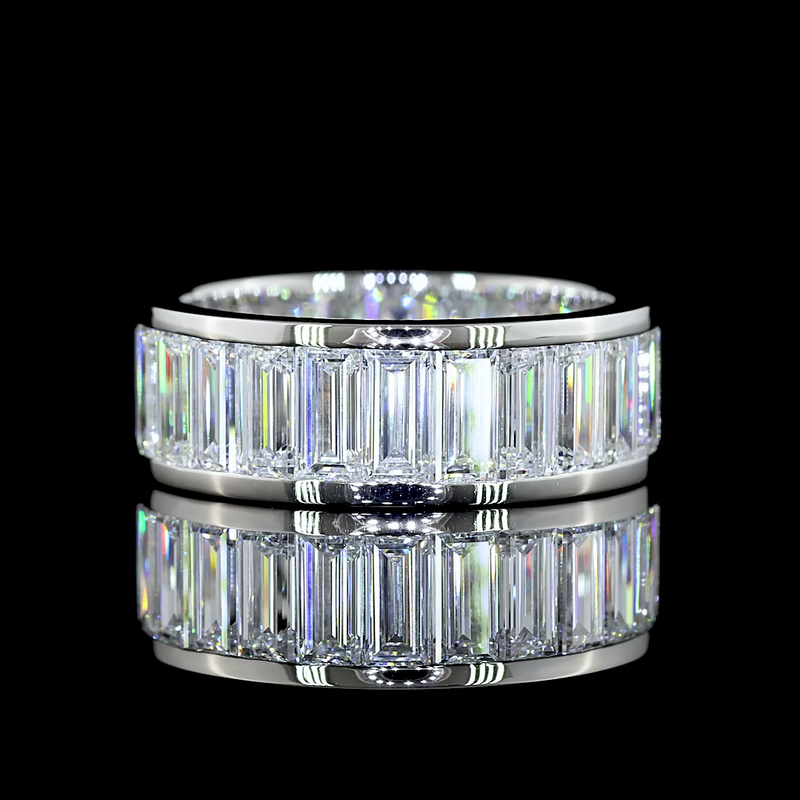 6-1/2ctw Baguette Channel Diamond Eternity Band