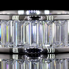 6-1/2ctw Baguette Channel Diamond Eternity Band