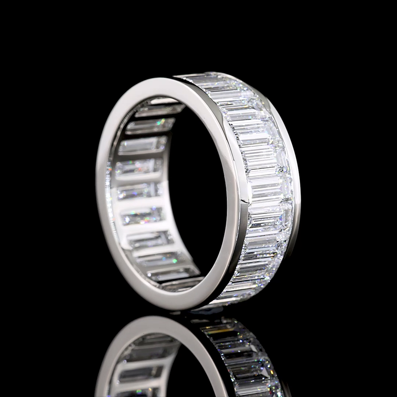 6-1/2ctw Baguette Channel Diamond Eternity Band