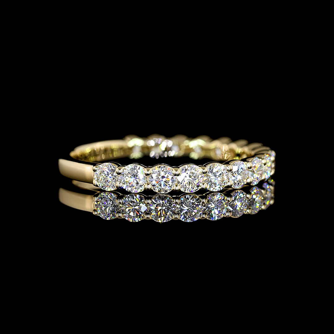 3ctw Prong Round 3/4 Eternity Band