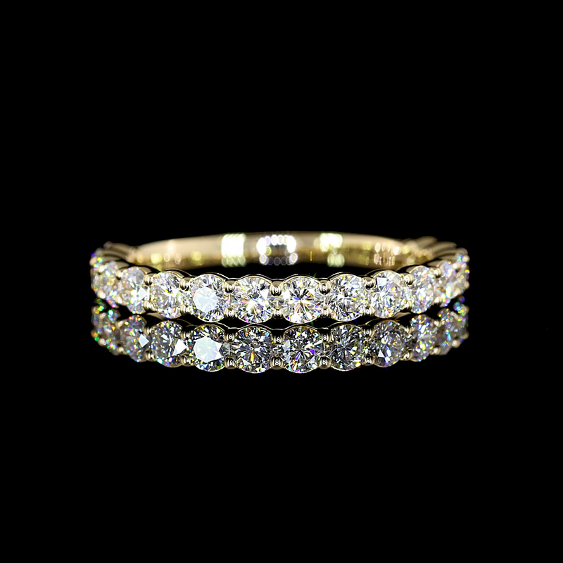 3ctw Prong Round 3/4 Eternity Band
