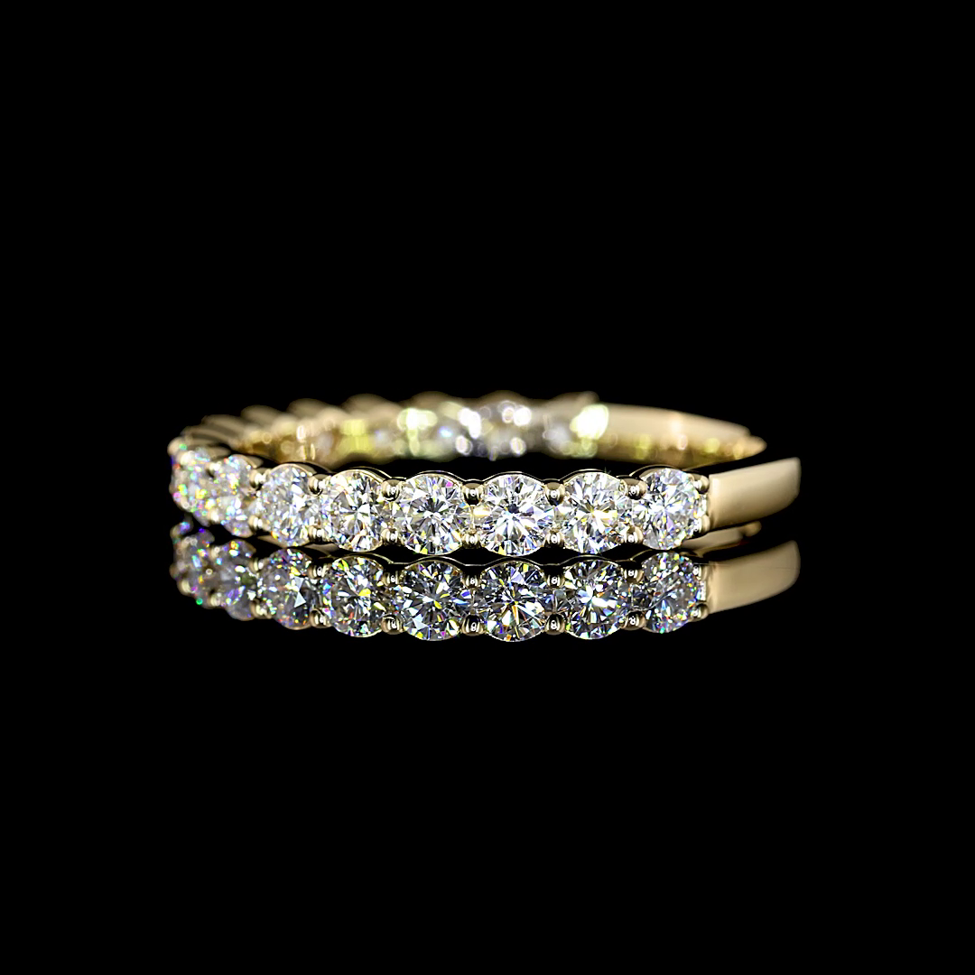 3ctw Prong Round 3/4 Eternity Band