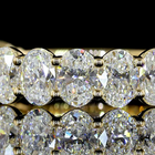 3ctw Oval Prong Diamond 3/4 Eternity Band