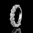 4ctw Round Prong Diamond Half Eternity Band