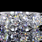 4ctw Round Prong Diamond Half Eternity Band