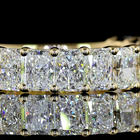 3ctw Radiant Prong Diamond 3/4 Eternity Band