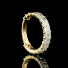 3ctw Radiant Prong Diamond 3/4 Eternity Band