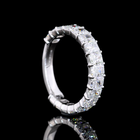 4ctw Radiant Prong Diamond 3/4 Eternity Band