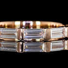 1/2ctw Half Bezel East West Baguette Five Stone Band