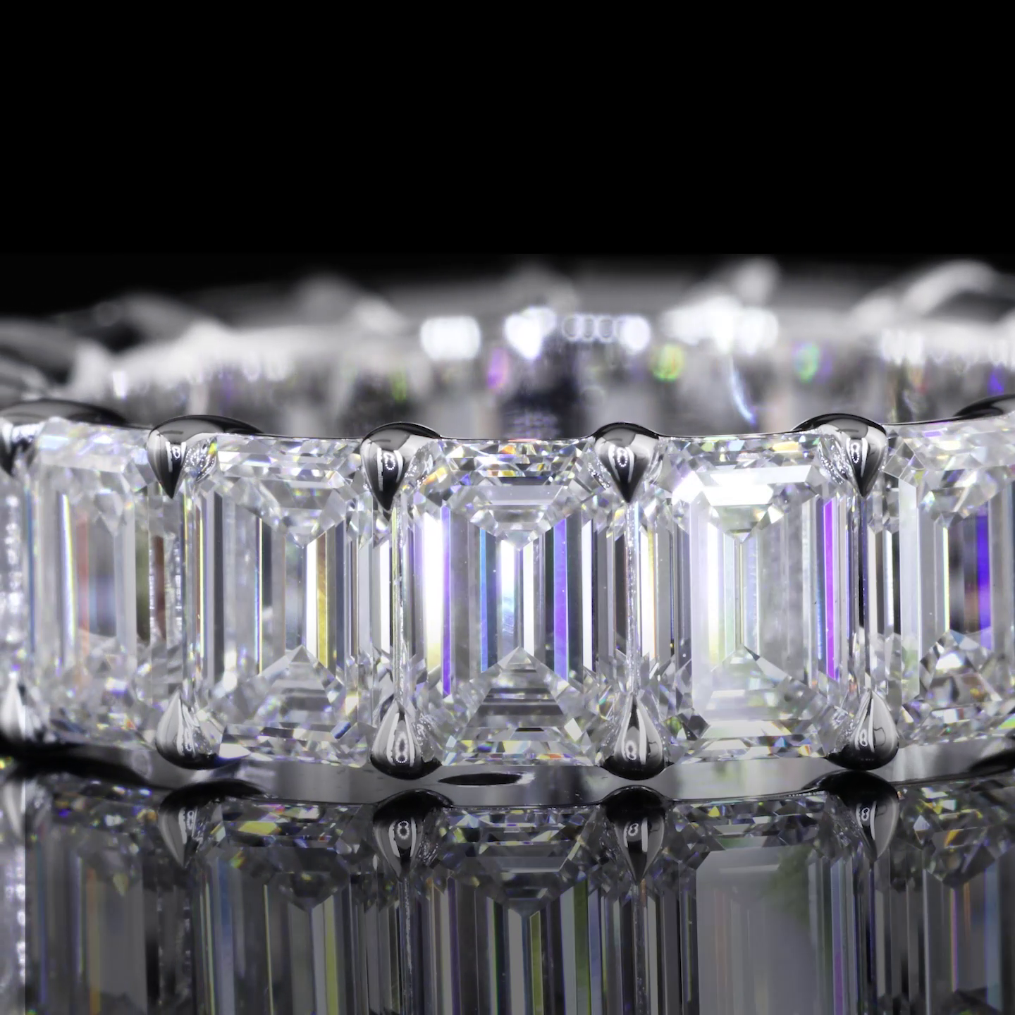 7ctw Emerald Prong Diamond Eternity Band