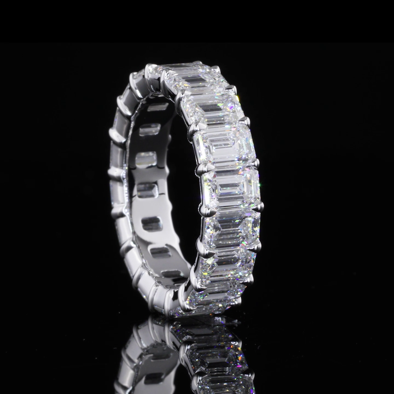 7ctw Emerald Prong Diamond Eternity Band