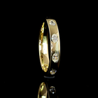 1/4ctw Flush East West Oval Eternity Band