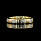 1/2ctw Flush East West Emerald Eternity Band