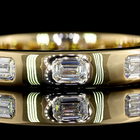 1/2ctw Flush East West Emerald Eternity Band