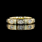3/4ctw Oval East West Flush Diamond Eternity Band