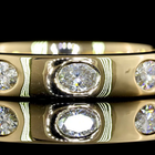 3/4ctw Oval East West Flush Diamond Eternity Band