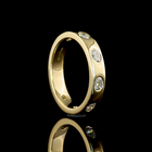 3/4ctw Oval East West Flush Diamond Eternity Band