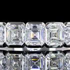 2ctw Half Bezel Asscher Seven Stone Band