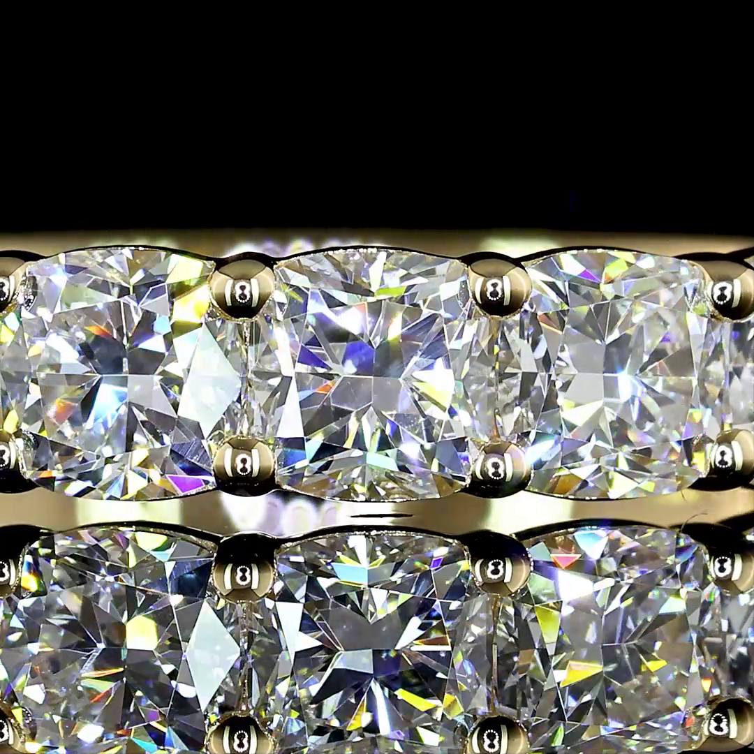 1ctw Prong East West Cushion Seven Stone Band