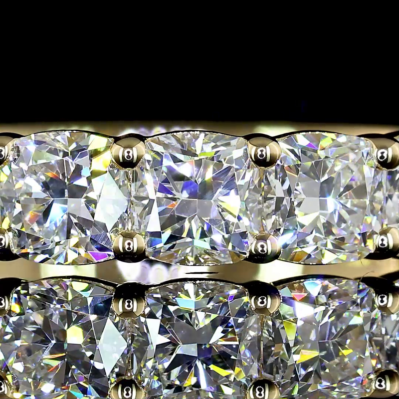 1ctw Prong East West Cushion Seven Stone Band