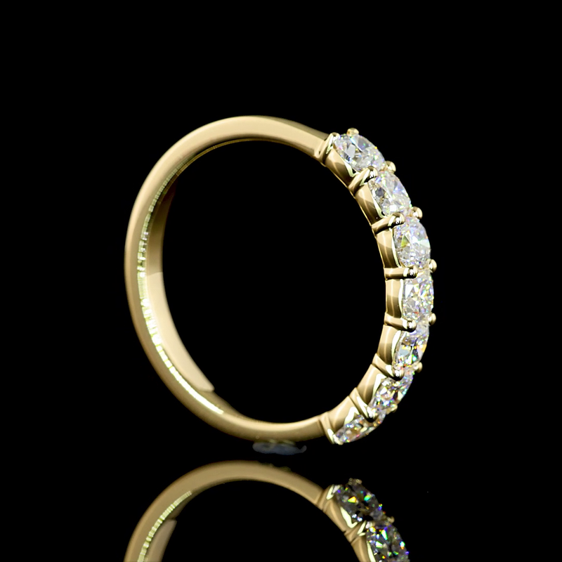 1ctw Prong East West Cushion Seven Stone Band