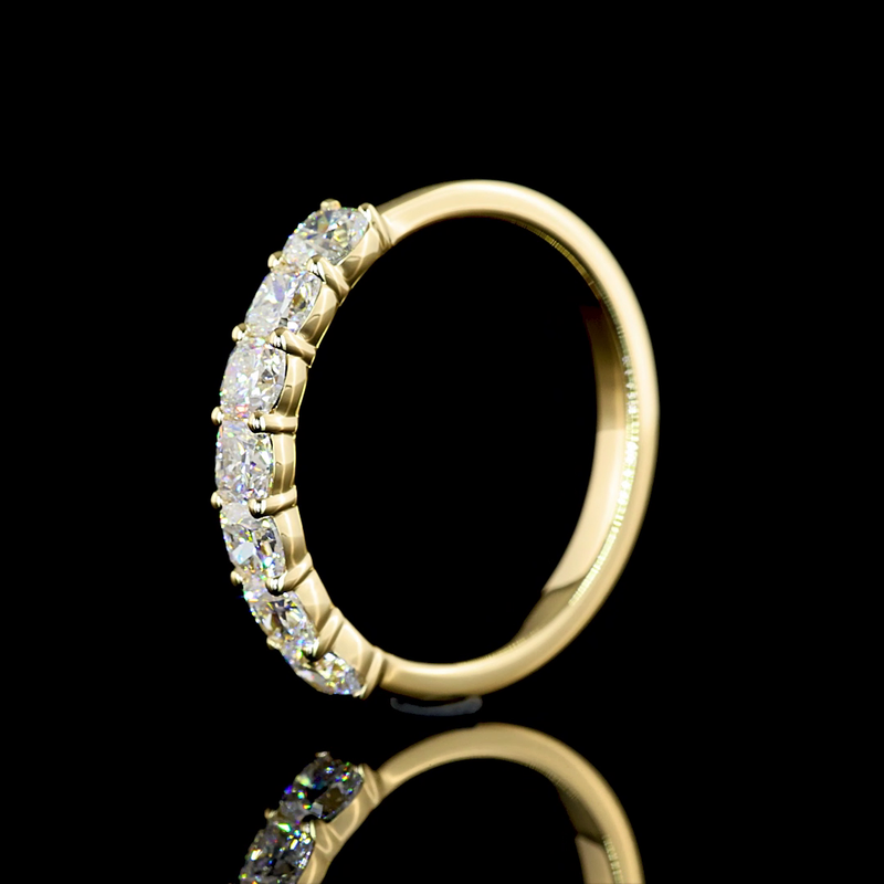 1ctw Prong East West Cushion Seven Stone Band