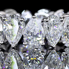 6ctw Pear Prong Diamond Eternity Band