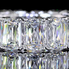 9ctw Radiant Prong Diamond Eternity Band