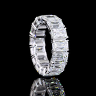 9ctw Radiant Prong Diamond Eternity Band