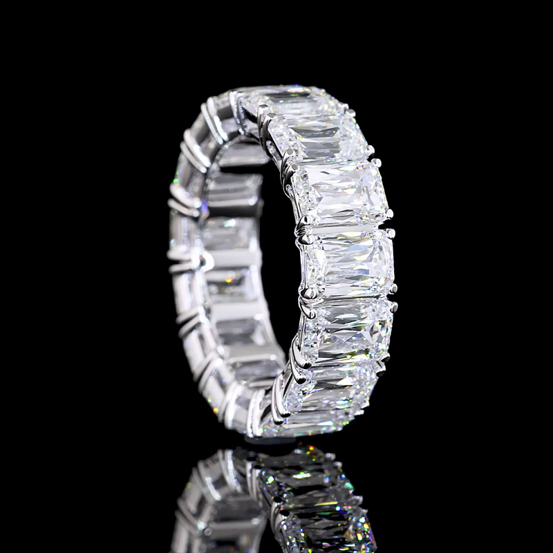 9ctw Radiant Prong Diamond Eternity Band