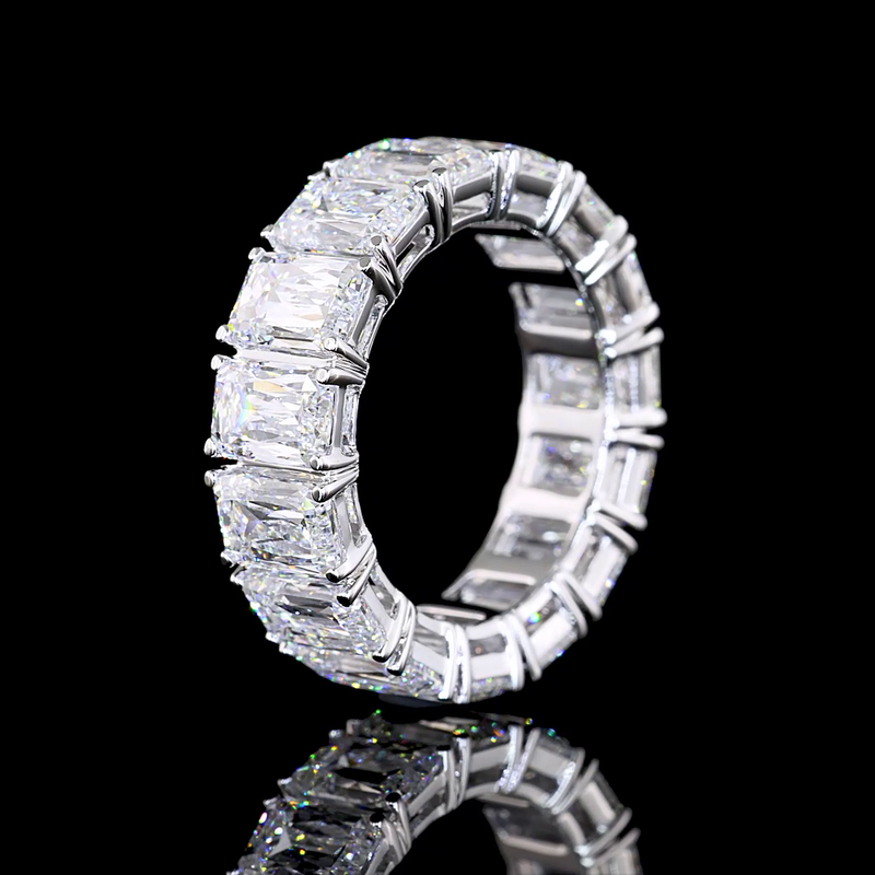 9ctw Radiant Prong Diamond Eternity Band