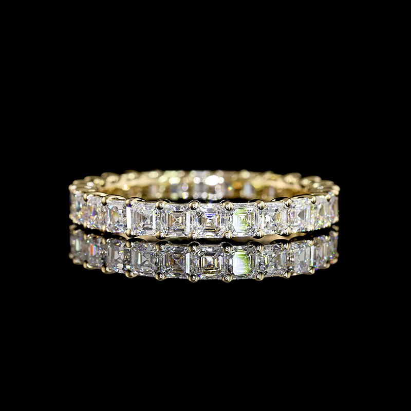2ctw Prong Asscher Eternity Band