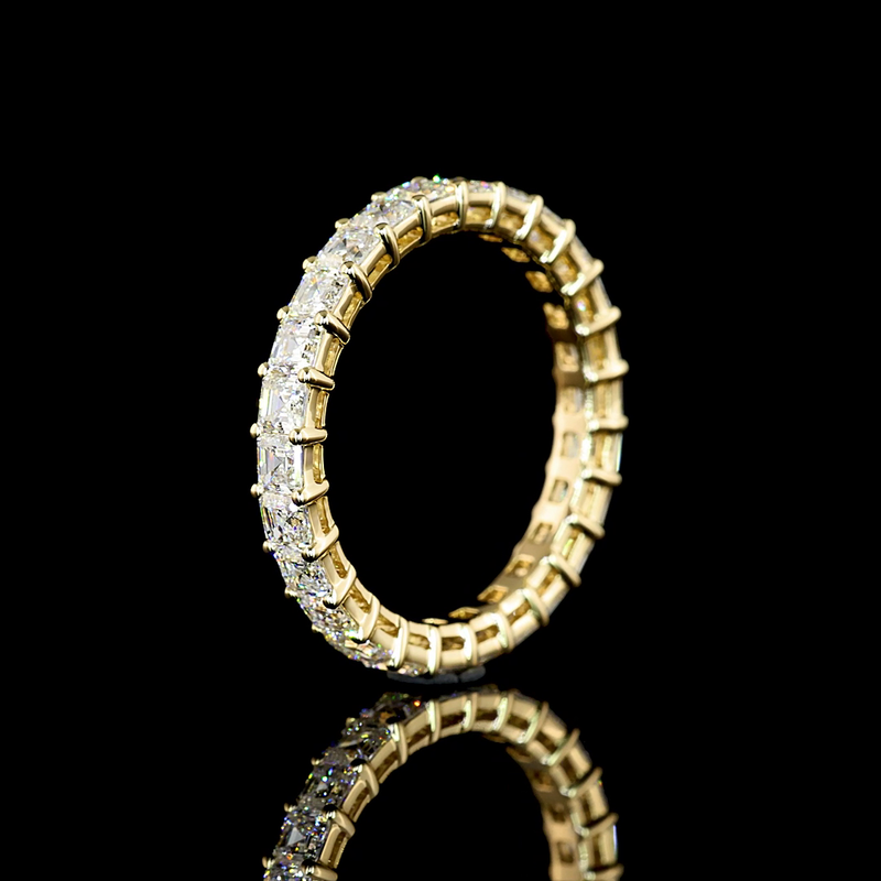 2ctw Prong Asscher Eternity Band