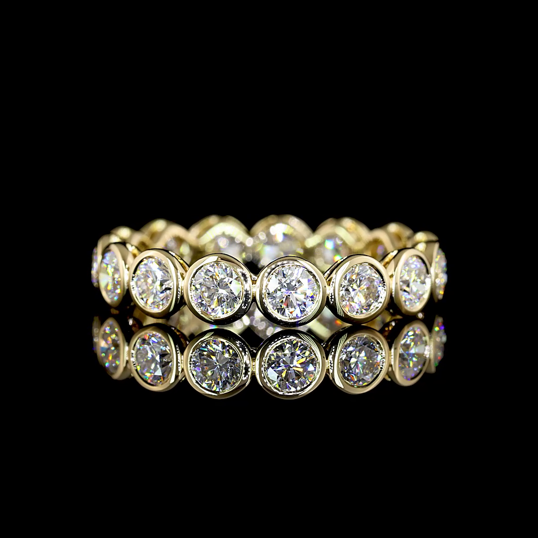 2ctw Bezel Round Eternity Band