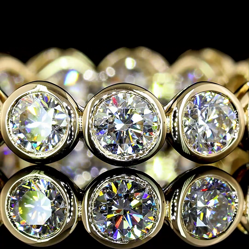 2ctw Bezel Round Eternity Band