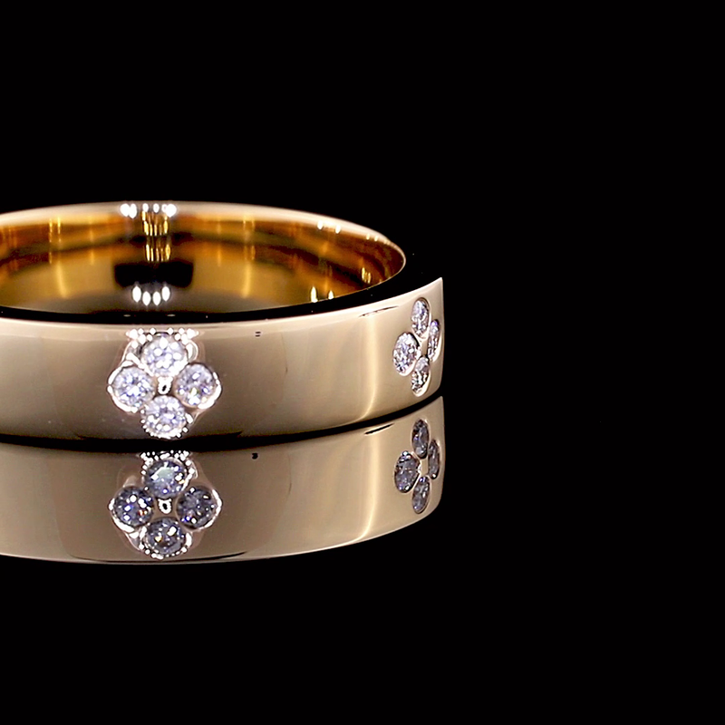 1/4ctw Round Flush Diamond Eternity Band