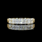 1ctw Prong Radiant Seven Stone Band