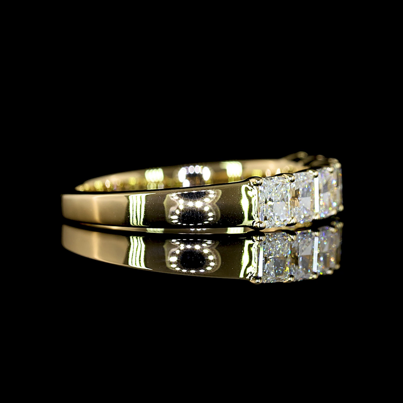1ctw Prong Radiant Seven Stone Band