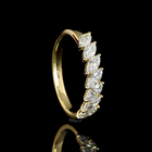 1ctw Prong Inclined Marquise Seven Stone Band