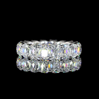 6ctw Antique Cushion Prong Diamond Eternity Band