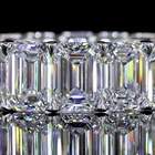 11ctw Emerald Prong Diamond Eternity Band