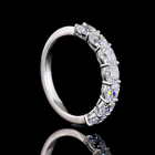 4ctw Prong Cushion Seven Stone Band