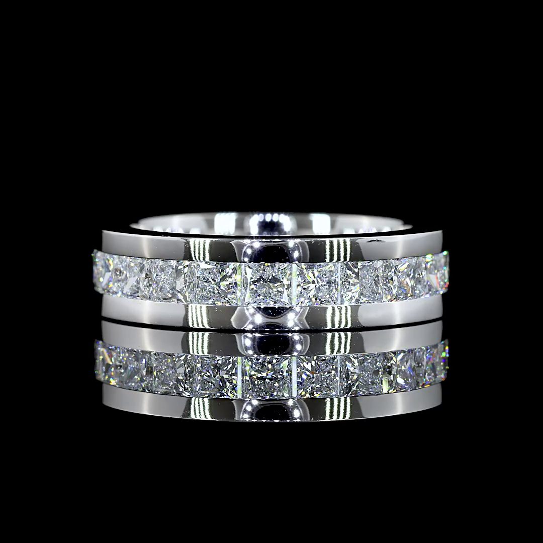 4ctw Princess Channel Diamond Eternity Band