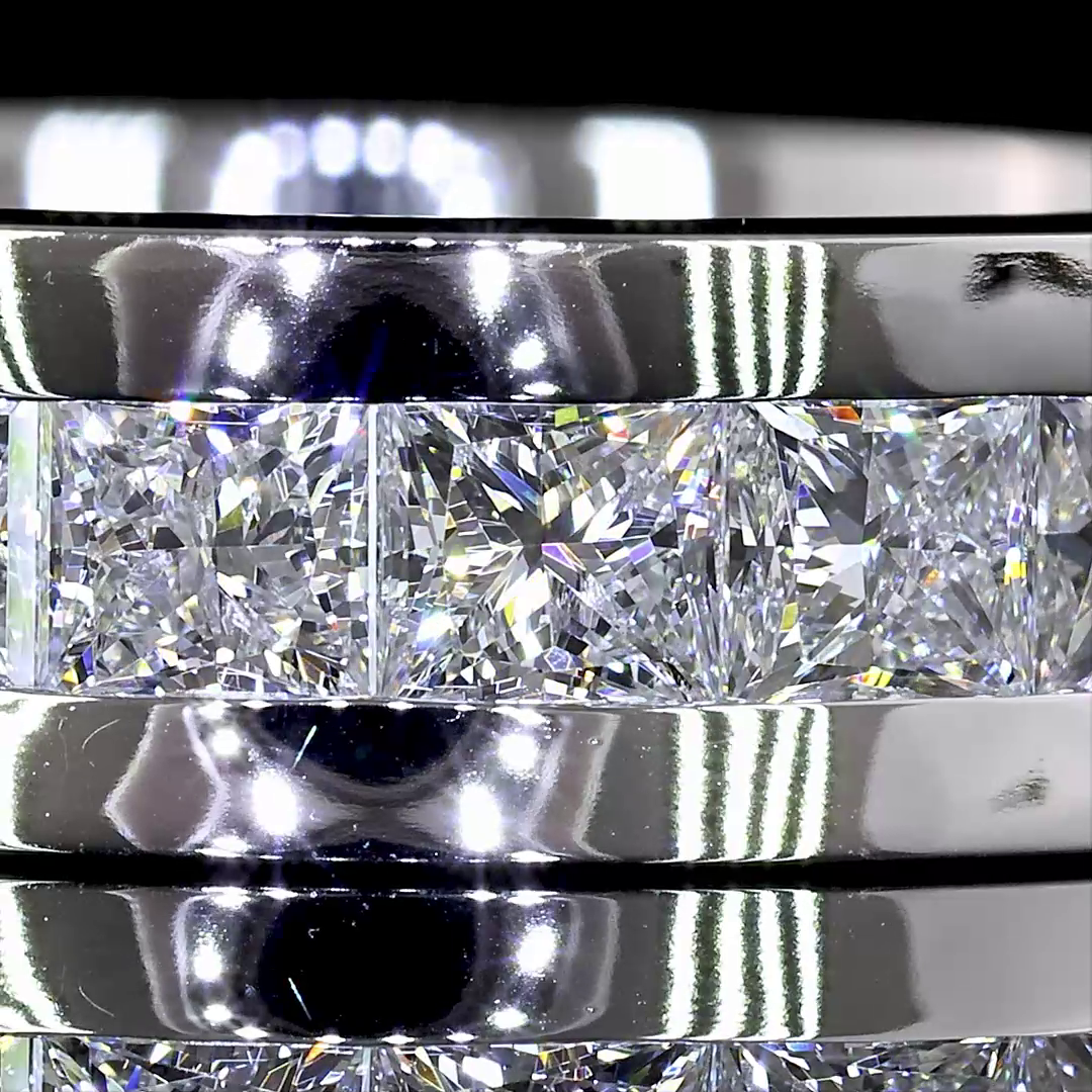 4ctw Princess Channel Diamond Eternity Band