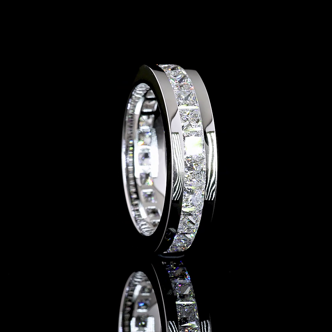 4ctw Princess Channel Diamond Eternity Band