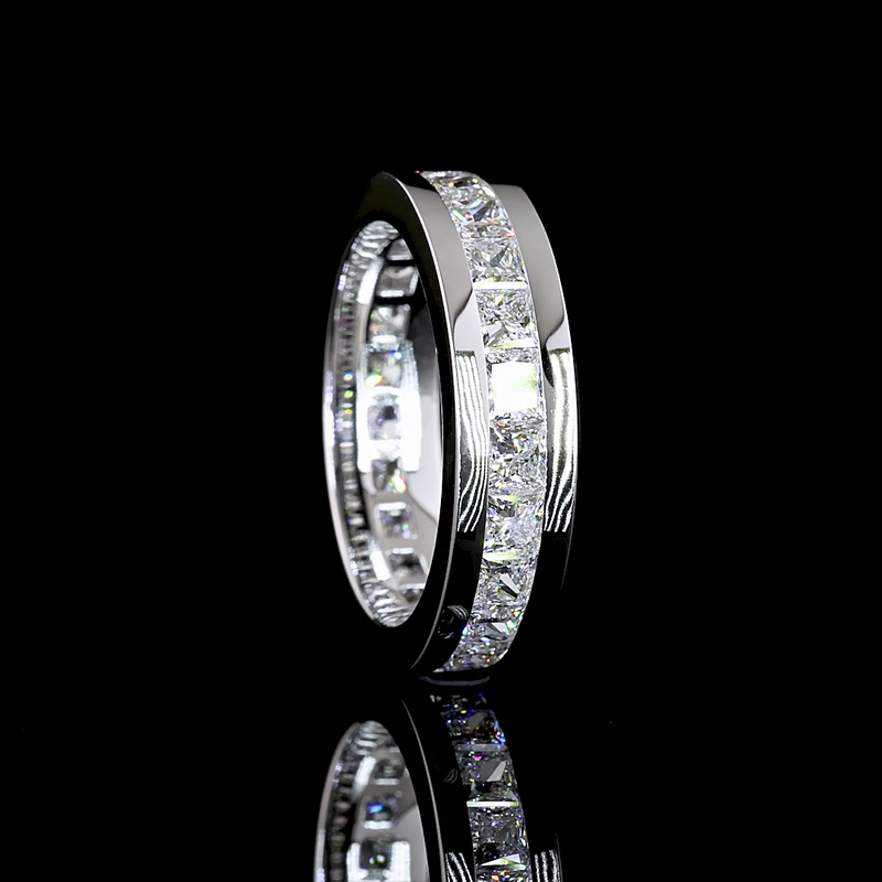 4ctw Princess Channel Diamond Eternity Band