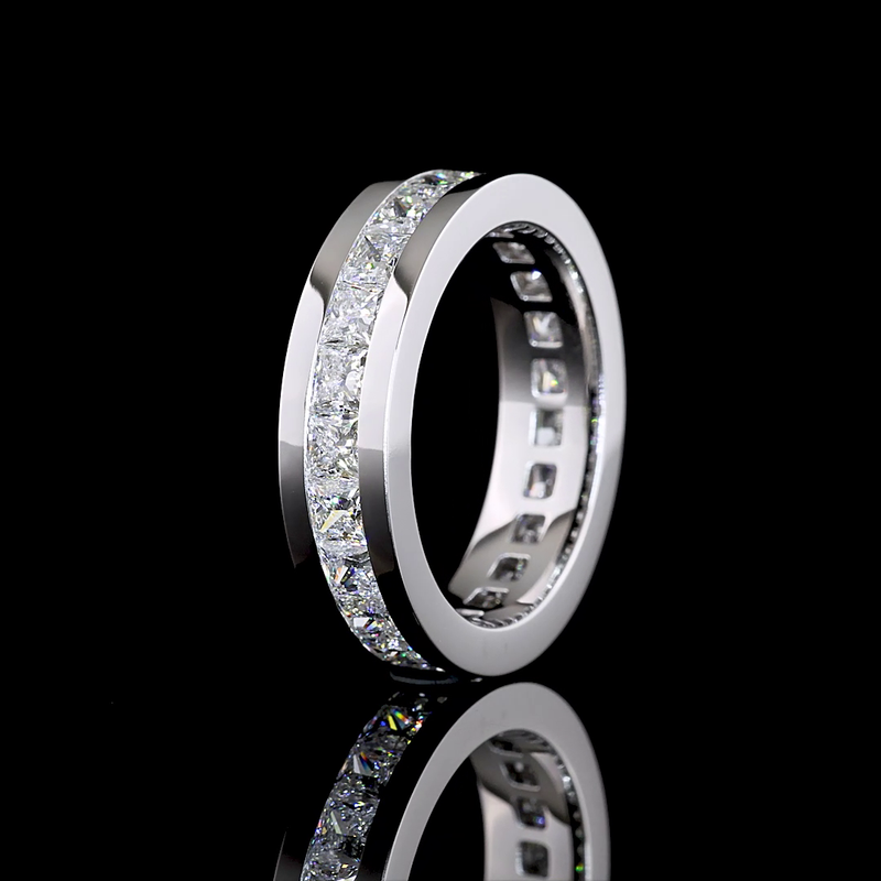 4ctw Princess Channel Diamond Eternity Band