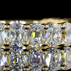2ctw Antique Cushion Prong Diamond 3/4 Eternity Band